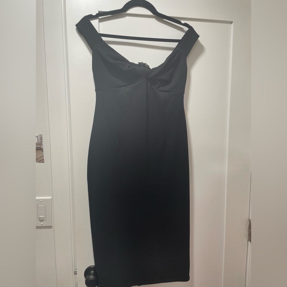 TOPSHOP Black MIDI Dress